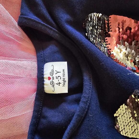 Adorable Butterfly Sequin Dress for Kids - Picture 3 of 3